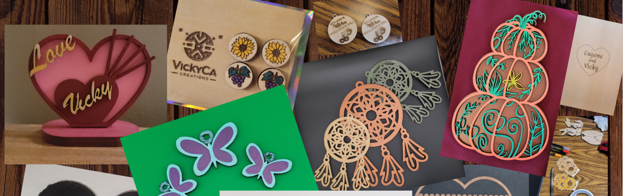 VickyCA Creations product collage